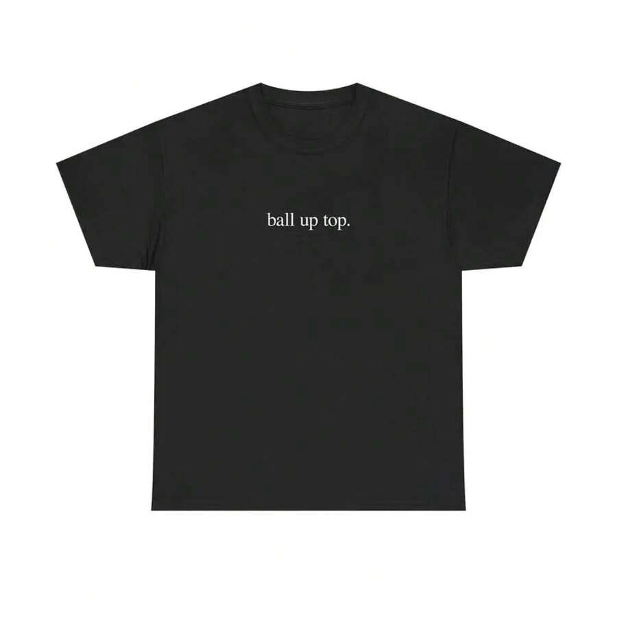 CAMISETA CON ESTAMPADO DE BALÓN - Negro - Ver 1