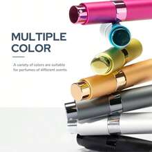 1pc/3pcs 10ml Refillable Perfume Bottle, Refillable Perfume Spray Bottle, Travel Perfume Atomizer, Mini Portable Empty Liquid Container, Travel Essentials, Beach Travel Storage Pouch - Multicolor - View 3