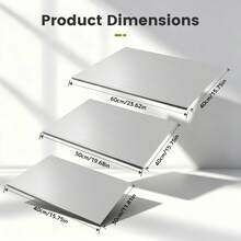 304 Stainless Steel Cutting Board Butcher Block Household Rolling Board Kitchen Supplies, Food Preparation, Meal Prep Tools, Modern Cutting Surface, Sleek Kitchen Tool, Rustresistant Material, Easy To Clean, Versatile Cutting Mat - 銀色 - 查看 3