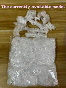 100 pièces Set de film plastique jetable et set de bonnets de douche jetables, film plastique de conservation des aliments ménagers en PE, cadeau de Noël, couvre-aliments élastique, pour conserver les aliments, les légumes et les fruits - Multicolore - Voir 7