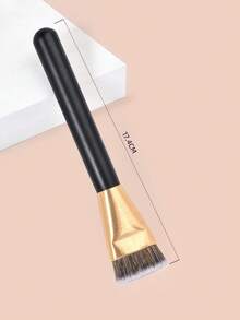 1 cọ trang điểm đầu phẳng màu đen, dùng được cho phấn phủ, che khuyết điểm, tán chi tiết, kem BB, highlight, kem nền mềm mại, cọ trang điểm cầm tay tiện dụng giúp trang điểm hoàn hảo. - Nhiều màu - Xem 4