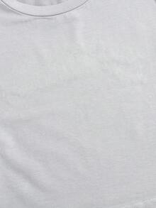 Women's "Potato Squad" Vegan Design T-Shirt - A Casual Summer Garment Perfect For Friends And Vegan Enthusiasts. This Short-Sleeved T-Shirt Features A Letter Print And A Casual Style Ideal For Spring And Summer. Made From Soft, Comfortable, And Breathable Fabric, It's Simple, Versatile, And Breathable. Suitable For Mother's Day Gifts, Romantic Holiday Nights, Graduation Outfits, Festive Gifts, And Vacation Wear. - 白色 - 查看 4