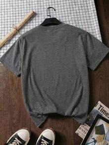 Linda Camiseta Vintage de los 90 con Diseño de Ganso, Camiseta de Manga Corta Cómoda con Estampado de Letras de Dibujos Animados, Adecuada para Varias Ocasiones, Como Regalo para Festivales, Cumpleaños, Festivales de Música, Ropa Casual y Versátil, Para Vacaciones en la Playa, Sencilla y a la Moda, Adecuada para el Uso Diario de Mujeres y Niñas. - Gris Oscuro - Ver 6