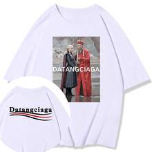 Luxury Men's Short Sleeve Tang Dynasty T-Shirt, Tang Dynasty Clothing, Humorous Cultural T-Shirt, Funny Thick Fabric T-Shirt, Fashionable. - 黑色 - 查看 5