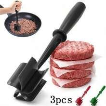 Juego de 3 piezas de picadora de carne, picadora de carne resistente al calor adecuada para hacer hamburguesas, carne de res, pavo y otros tipos de carne de alta calidad - Multicolor - Ver 13