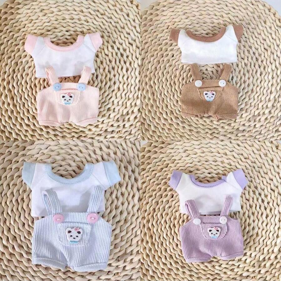 (Clothing Only) Labobo Sitting Party Doll Outfit, 1st/2nd/3rd Generation 17cm Cloth Doll, 10cm Doll Hanging Decoration, Fits Dolls - Multicolor - View 1