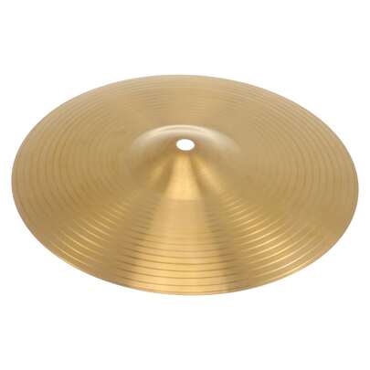 Platillo salpicadura de aproximadamente 24,5 cm (10 pulgadas), platillo clásico, instrumento de percusión, color dorado, platillo de práctica adecuado para batería