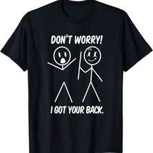 No me asustes, me quedo en cuadrillas fácilmente, meme divertido y vergonzoso, camiseta para adultos - Negro 23 - Ver 7