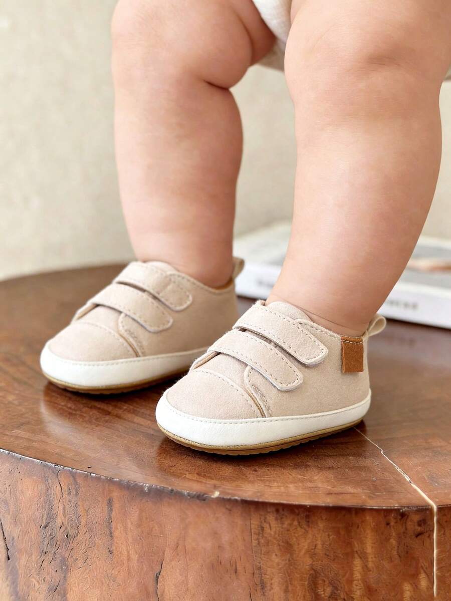 嬰兒男童女童牛津鞋 幼兒初學走路運動鞋 軟底防滑搖籃鞋 適用 0-6、6-12、12-18 個月