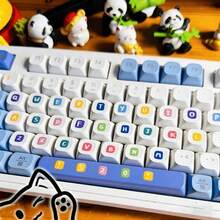 1/2 Sheets A-Z Letter, 1-10 Number Anti-Scratch PVC Keyboard Stickers - Glossy Keycaps, Asymmetrical Layout, Suitable For Laptop, PC, Computer, Daily DIY (No Residue Removal) - A - View 2