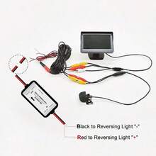 Filtro de Alimentación de 24V CC Anti-interferencias, Rectificador de Energía Estable con Conector de Relé para Cámara de Visión Trasera de Automóvil - rojo - Ver 6