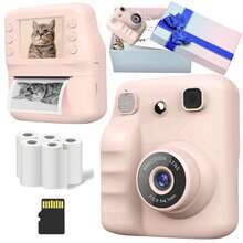 Kids Camera Instant Print Children's Camera Toddler Cameras For Girls 1080P High-Definition Video Recording 2.4 Inch Screen Kids Instant Cameras Kids Camera Toys For 3 4 5 6 7 8 9 10 Year Old Girls Boys Christmas Birthday Gift With Gift Box - Multicolor-a29 - View 15