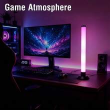 2pcs RGBIC Gaming Light Strips, Music Sync Ambient Light, 16 Million Colors, Phone APP And Remote Control, USB Powered Suitable For Computer Monitor, TV Backlight And Gaming Room Decoration - Multi-color light - View 9
