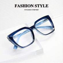 1pc New Fashion Women's Reading Glasses, Butterfly Frame Design With Floral Spring Temples, Classic With Fashionable Touch, Comfortable Daily Reading Glasses - Violet Purple - View 6