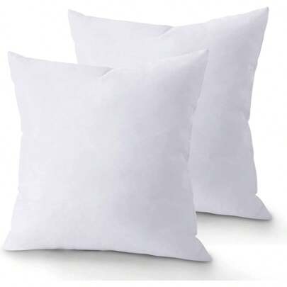 18 X 18 Throw Pillow Insert - Pack Of 2 White, Down Alternative Pillow Inserts For Decorative Pillow Covers, Throw Pillows For B