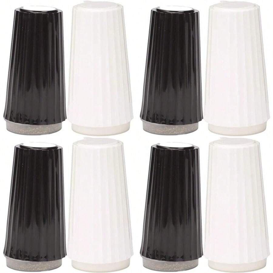 Salt & Pepper Shaker Set - Black/White - View 1