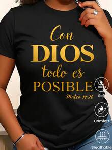 180 g Hecho en México, Moda Primavera/Verano 2026 Camiseta de manga corta, Estampado de dibujos animados, Estilo para parejas, Ropa interior/exterior, Cuello redondo informal para la oficina, Top unisex de una pieza - Negro - Ver 2