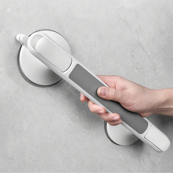 1pc No-Drill Home Safety Grab Bar Device, Specially Designed For Elderly. Non-Slip Suction Cup Grab Bar, Reusable. Suitable For Tile, Glass And Hard Plastic Surfaces. Suitable For Bathroom, Toilet, Living Room And Kitchen.