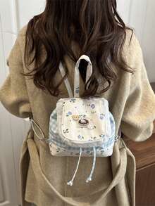 Women Fashion Backpacks - Blue - View 4