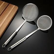Brodark 100目不锈钢豆浆滤油器，小/中/大号可选，健康烹饪、煲汤、滤油、豆浆的必备工具 - 銀色 - 查看 5