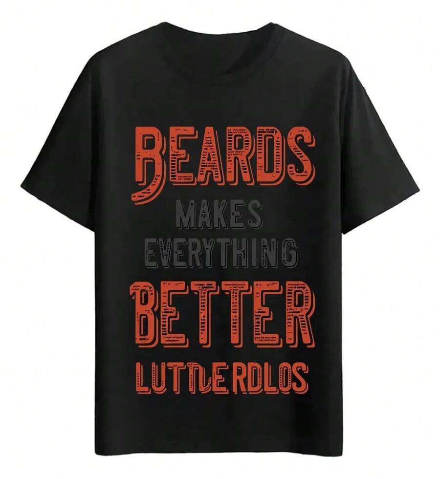 Playeras Barba Hace Todo Mejor Makeup bag Beach towel Decoración para el hogar Alfombra baño Bathroom accessories Dispensador de jabón líquido Shower head - Negro - Ver 1