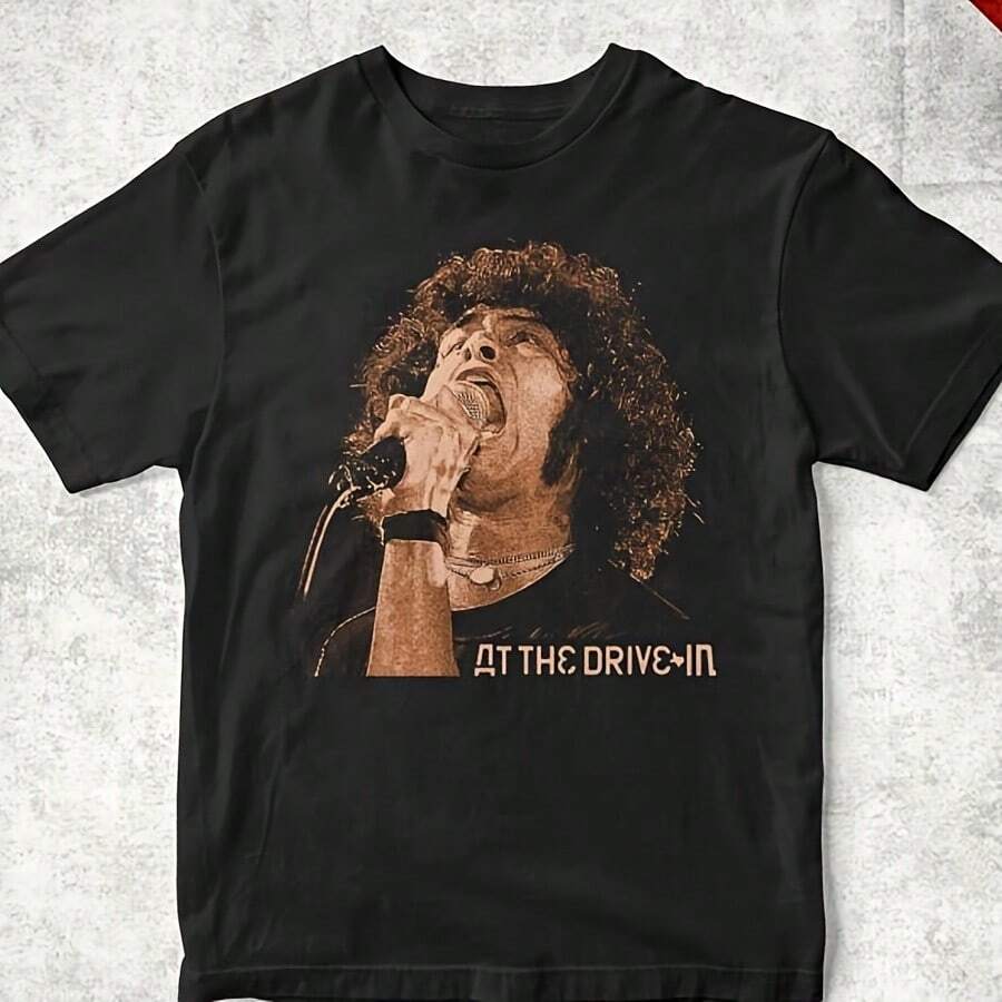 Retro At The Drive In Unisex T-Shirt Size S-5XL - Black - View 1
