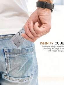 1pc Infinity Cube - Enhance Cognitive Skills And Problem Solving Abilities - Fun Educational Toy - Multicolor - View 2