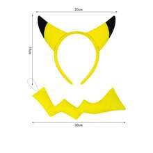 Bộ trang phục cosplay anime 1/2/3 món, gồm băng đô, mũ đội đầu hình yêu tinh hoạt hình với đuôi tia sét và váy, thích hợp cho công viên giải trí và các sự kiện cosplay, trang phục dự tiệc thu hút sự chú ý. - Nhiều màu - Xem 8