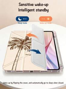 Ayotu 椰树图案女巫Y型支架翻盖保护套，兼容iPad A16、iPad Air 8(M4)2026（11英寸）/2026（13英寸）、iPad Pro 13 12.9英寸/11英寸、iPad Air 11英寸/13英寸、iPad mini、iPad Air 11英寸保护套、Kindle（第11代，2024年发布）、Kindle Paperwhite（第12代，2024年发布） - 彩色 - 查看 6