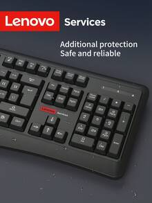 Bộ bàn phím và chuột không dây Lenovo KN230 2.4G, bàn phím 104 phím kích thước đầy đủ kiểu Chocolate, chuột quang công thái học, bộ bàn phím và chuột văn phòng yên tĩnh dành cho PC, Laptop, Máy tính để bàn, sử dụng Windows tại nhà/văn phòng. - Xem 8