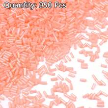 950-15000颗/袋彩色玻璃珠，适用于刺绣、DIY手工手链、项链、耳环和装饰品 - 長管狀珠子 - 查看 31