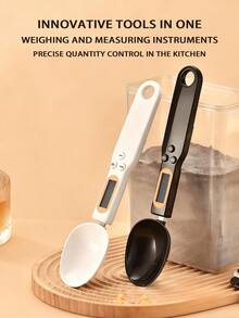 [Best Seller] High Precision 500g Measuring Spoon Scale, Essential Kitchen Electronic Scale, Supports Multiple Unit Switching, One-Touch Tare Function, LED Display, Suitable For Weighing Pet Food And More, Easy To Clean, Battery-Free - Electronic scale spoons - View 3