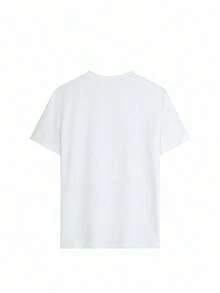 Women's Round Neck Short Sleeve T-Shirt With Leopard Print, Cherries And Lettering, Comfortable Loose Fit, Casual Everyday Wear, Ideal For Summer And Youthful Daily Use YV3S - 白色 - 查看 7