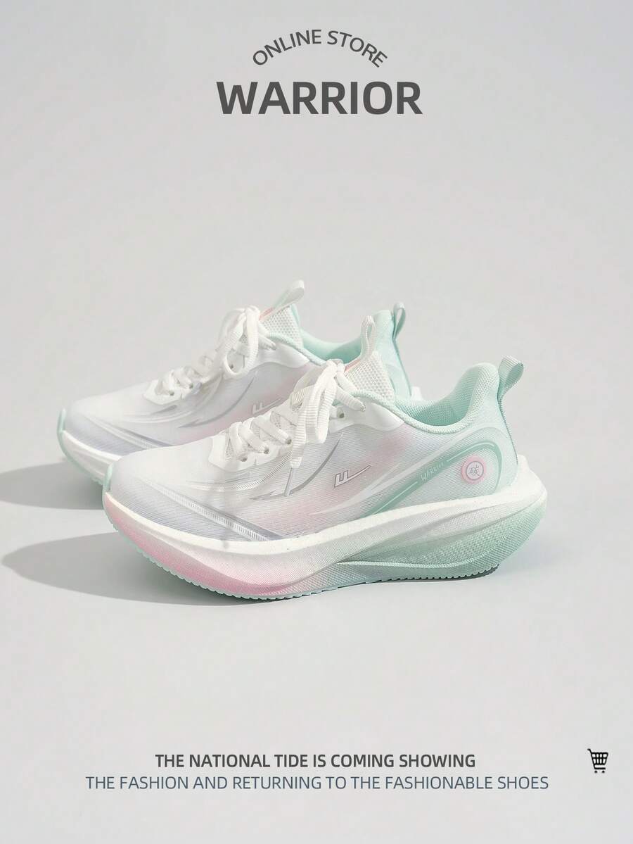 WARRIOR 1双女士系带运动鞋，时尚百搭舒适休闲户外跑步鞋