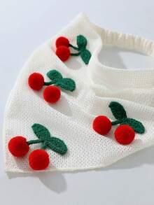 1件女款原創花卉刺繡荷葉邊頭巾，適合日常穿著與度假夏季髮飾海灘髮帶女用頭巾 - 彩色 - 查看 4
