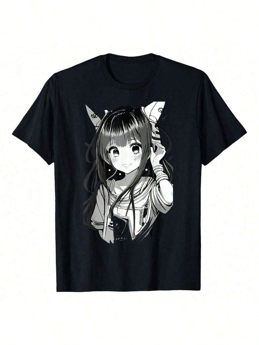 1 Piece McBelchers Women's Oversized Retro Burger Butt T-Shirt, Bob's Burgers, 180g, 100% Cotton - 黑色 2 - 查看 1