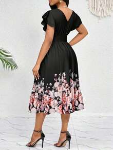 Women Midi Dresses - Negro 2 - View 2