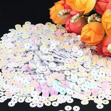 AB White & White Loose Sequin 3mm-30mm PVC Cup Flat Round Sequins Paillette For DIY Sewing Embroidery Wedding Jewelry Making Creative Projects Crafts Decoration - 20 Grams - View 29