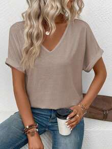 Women Two-Piece Outfits - Khaki - View 4