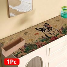 1pc Husky Pattern Printed Linen Kitchen Rug, Bathroom Mat, Doormat, 3D Printed Rectangular Carpet For Living Room, Bedroom, Hallway, Bathroom, Laundry Room - Polyester Rug For Indoor And Outdoor Home Decor - Multicolor - View 16