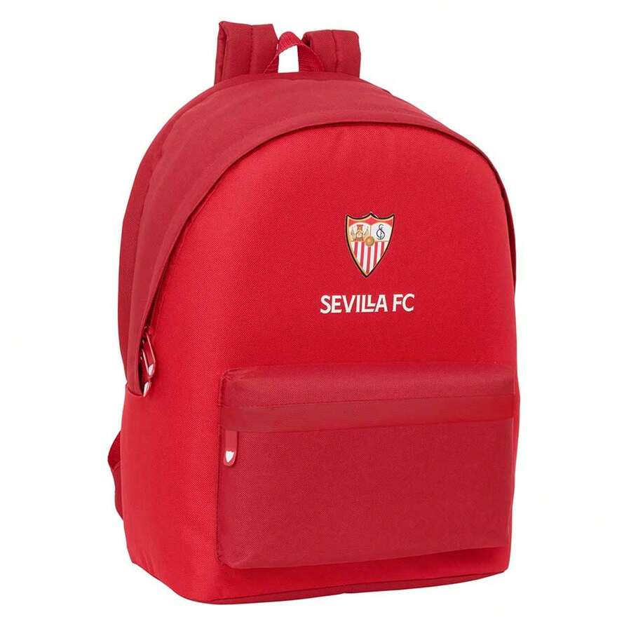 | Large Rolling Backpacks Sevilla FC Compact Evolution Removable Washable And Water Resistant, 6" With USB Double Padded Compartment, Hidden Anti-Theft Zipper, Organizer, Red, 6? - Option 29 - View 1