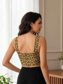 Women's Cropped Top In Spandex With Padded Cups, Super Comfortable, Summer Fashion. - Ounce - View 4