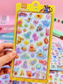 WINNIE THE POOH These Adorable 3D Cartoon Style Anime Character Decorative Stickers Are Suitable For Decorating Scrapbooks, Stationery, School Supplies, Crafts, Diaries, Laptop Stickers, Smartphone Stickers, And Accounting Notebooks. - Multicolor - View 8