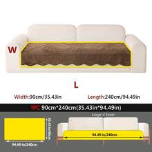 1 chiếc đệm sofa nhung jacquard mềm mại, chống trượt, thân thiện với thú cưng, phiên bản mùa đông, dày dặn, ấm áp, phù hợp cho sofa 1-4 chỗ ngồi, có thể giặt máy. - Nhiều màu - Xem 17