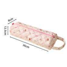 Quilted Floral Multi-Use Storage Bag, Portable Protective Organizer For Glasses & Hair Dryer - Multicolor - View 14