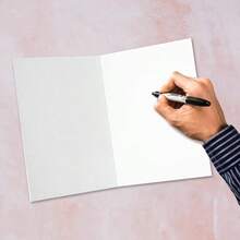 1pc "My Dad" Questionnaire Card With Envelope, High-Quality Matte Paper, Hand-Drawn Design (Candle, Car Etc.), Ideal Interactive Commemorative Card For Father's Day/Birthday - Brown Envelope - View 3