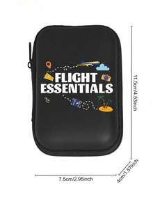 这款小巧的“Flight”品牌EVA硬壳收纳包，适合存放电子产品、耳机、硬盘、数据线、卡片和扑克牌。它还可以作为旅行保护袋使用，配备防震拉链，满足日常收纳需求。适用于旅行、工作、学校、宿舍整理、返校季、旅行必备品和宿舍必备品。 - 彩色 - 查看 7