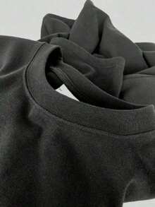 Camiseta con estampado de San Valentín estilo occidental, de manga corta y cuello redondo, informal, adecuada para verano y primavera/otoño, ropa de mujer, 1 pieza, camiseta de algodón 100% con estampado digital. - Negro - Ver 5