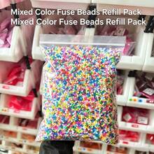 10,000pcs/Pack Mixed Color 2.6mm Small Beads, High Quality Fuse Beads Handmade Craft Supplies, Loose Beads For DIY Mosaic Puzzle, Non-Fading - [Approximately 10,000 Capsules] Mixed Colors Per Pack / Random Color - View 1