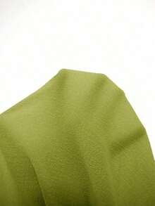 Top de manga con volante & Shorts de cintura con cordón - Verde lima - Ver 6